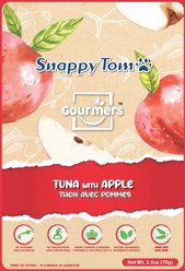 Snappy Tom Gourmer's Tuna with Apple Grain-Free Wet Cat Food Topping, 2.5-oz pouch, case of 12