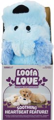 Multipet Loofa Love with Heartbeat Dog Plush Toy, Assorted, 16-in