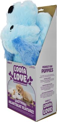 Show full view: Multipet Loofa Love with Heartbeat Dog Plush Toy, Assorted, 16-in slide 7 of 8