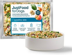 JustFoodForDogs Adult Frozen Human-Grade Seafood & Fish Fresh Dog Food, 18-oz pouch, 7 count