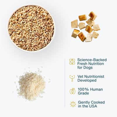 Show full view: JustFoodForDogs Adult Frozen Human-Grade Turkey Fresh Dog Food, 72-oz pouch, 7 count slide 3 of 8