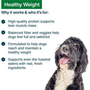 JustFoodForDogs Adult Fresh Frozen Healthy Weight Human-Grade Pork Dog Food, 18-oz pouch, case of 21