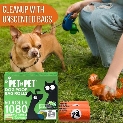 Show full view: PET N PET Dog Poop Bags, Unscented, 1080 count, Orange slide 6 of 9
