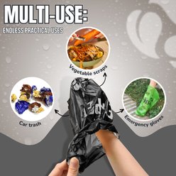 PET N PET Dog Poop Bags, Unscented, 1080 count, Black slide 2 of 6