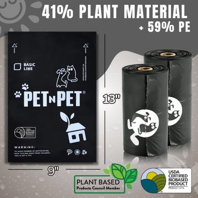 Show full view: PET N PET Dog Poop Bags, Unscented, 1080 count, Black slide 3 of 10