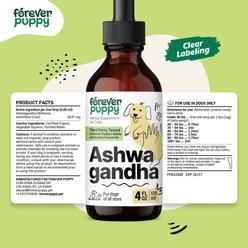 Forever Puppy Ashwagandha Drops Liquid Calming Supplement for Dogs, 4-fl oz bottle slide 2 of 7
