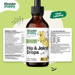 Forever Puppy Hip & Joint Drops Liquid Supplement for Dogs, 4-fl oz bottle slide 2 of 7