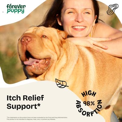 Show full view: Forever Puppy Stinging Nettle Leaf Drops Liquid Skin & Coat Supplement for Dogs, 4-fl oz bottle slide 3 of 9