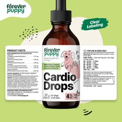 Forever Puppy Cardio Drops Liquid Heart Supplement for Dogs, 4-fl oz bottle slide 2 of 7