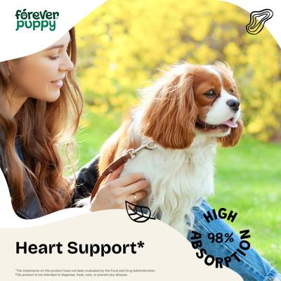 Show full view: Forever Puppy Cardio Drops Liquid Heart Supplement for Dogs, 4-fl oz bottle slide 3 of 9