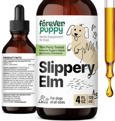 Forever Puppy Slippery Elm Drops Liquid Digestive Aid for Dogs, 4-fl oz bottle