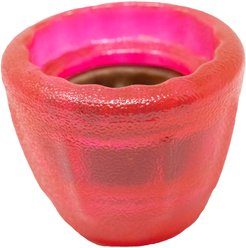Starmark Cookie Cup Jar Tough Dog Treat Dispenser Toy, Red, Small