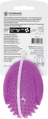 Show full view: Starmark Snapper Trapper Venus Tough Dog Treat Dispensers Toy, Pink, Small slide 5 of 6