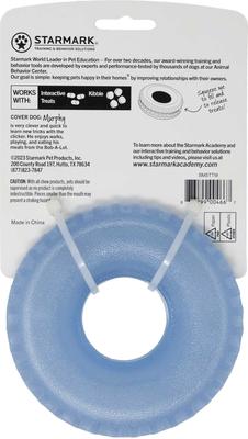 Show full view: Starmark Snapper Trapper Tire Tough Dog Treat Dispenser Toy, Blue, Medium slide 5 of 6