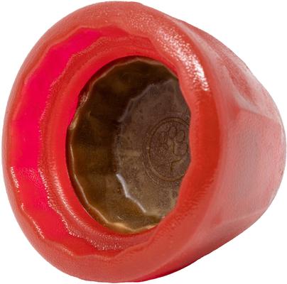 Show full view: Starmark Cookie Cup Jar Tough Dog Treat Dispenser Toy, Red, Large slide 2 of 8