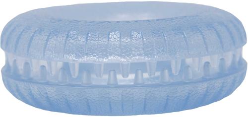 Show full view: Starmark Snapper Trapper Tire Tough Dog Treat Dispenser Toy, Blue, Small slide 3 of 6