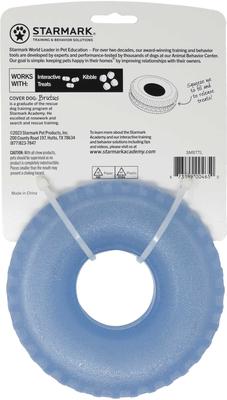 Show full view: Starmark Snapper Trapper Tire Tough Dog Treat Dispenser Toy, Blue, Large slide 6 of 7