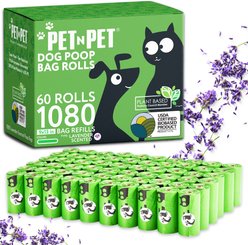 PET N PET Dog Poop Bags, Lavander Scented, 1080 count