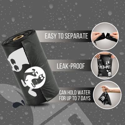 Show full view: PET N PET Dog Poop Bags, Unscented, 1080 count, Black slide 4 of 10