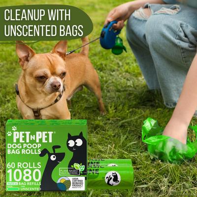Show full view: PET N PET Dog Poop Bags, Unscented, 1080 count, Green slide 7 of 10
