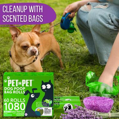 Show full view: PET N PET Dog Poop Bags, Lavander Scented, 1080 count slide 6 of 9