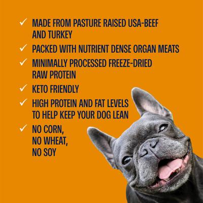 Show full view: Muenster Meatball Pumpkin Spice Limited Ingredient Diet Freeze-Dried Dog Treats, 4-oz bag slide 9 of 9