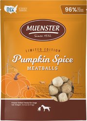 Muenster Meatball Pumpkin Spice Limited Ingredient Diet Freeze-Dried Dog Treats, 4-oz bag