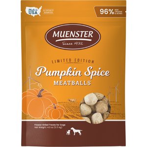 Muenster Meatball Pumpkin Spice Limited Ingredient Diet Freeze-Dried Dog Treats, 4-oz bag