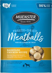 Muenster Meatball Chicken Limited Ingredient Diet Freeze-Dried Dog Treats, 4-oz bag