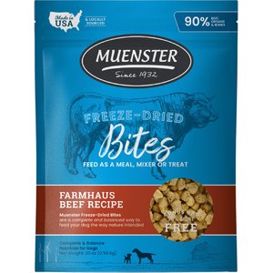 Muenster Beef Bites Freeze-Dried Dog Food, 20-oz bag