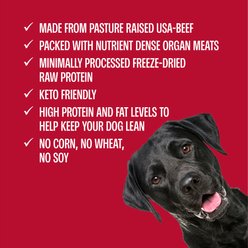 Muenster Beef Bites Freeze-Dried Dog Treats, 5-oz bag slide 2 of 8