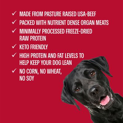 Show full view: Muenster Beef Bites Freeze-Dried Dog Treats, 5-oz bag slide 9 of 9