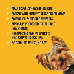 Muenster Chicken Bites Freeze-Dried Dog Food, 20-oz bag slide 2 of 8