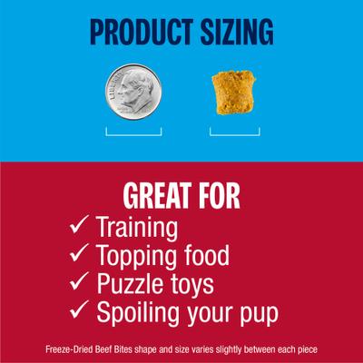 Show full view: Muenster Beef Bites Freeze-Dried Dog Treats, 5-oz bag slide 5 of 9