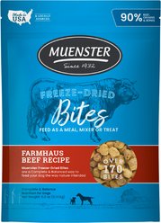 Muenster Beef Bites Freeze-Dried Dog Treats, 5-oz bag