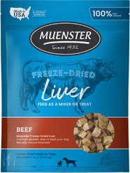 Muenster Beef Liver Limited Ingredient Diet Freeze-Dried Dog Treats, 16-oz bag