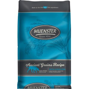 Muenster Chicken-Free Ocean Fish Recipe with Ancient Grains Dry Dog Food, 22-lb bag