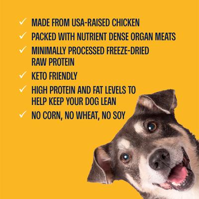 Show full view: Muenster Meatball Chicken Limited Ingredient Diet Freeze-Dried Dog Treats, 4-oz bag slide 9 of 9