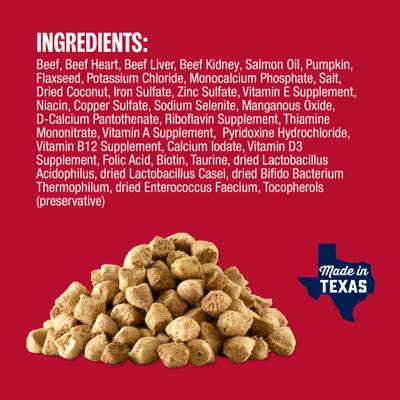 Show full view: Muenster Beef Bites Freeze-Dried Dog Food, 20-oz bag slide 6 of 9