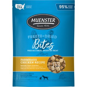 Muenster Chicken Bites Freeze-Dried Dog Treats, 5-oz bag