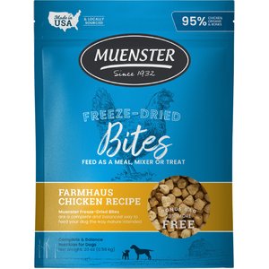 Muenster Chicken Bites Freeze-Dried Dog Food, 20-oz bag