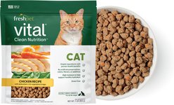 Freshpet Vital Chicken Recipe with Antioxidant-Rich Vegetables & Eggs Fresh Cat Food, 1-lb bag, case of 6