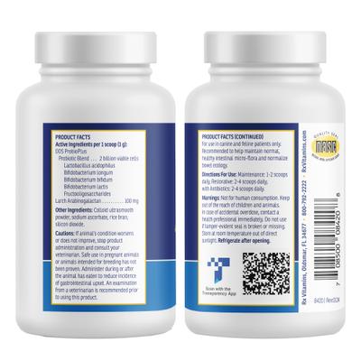 Show full view: Rx Vitamins Rx Biotic Powder Digestive Aid Supplement for Dogs & Cats, 1.25-oz jar slide 6 of 8