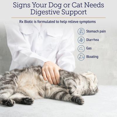 Show full view: Rx Vitamins Rx Biotic Powder Digestive Aid Supplement for Dogs & Cats, 1.25-oz jar slide 4 of 8