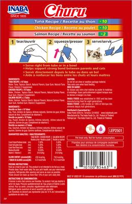 Show full view: Inaba Churu Holiday Tuna & Chicken Variety Pack Grain-Free Lickable Cat Treats, 0.5-oz tube, 22 count slide 3 of 9