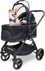 Wonderfold Buddy 2-in-1 Convertible Dog Stroller, Black slide 1 of 5