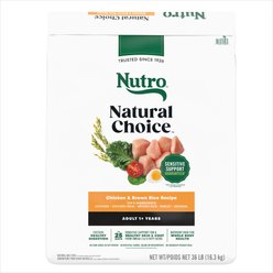 Nutro Natural Choice Adult Chicken & Brown Rice Recipe Dry Dog Food, 36-lb bag