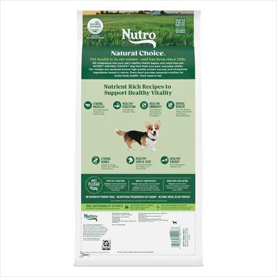 Show full view: Nutro Natural Choice Adult Small Breed Chicken & Brown Rice Recipe Dry Dog Food, 5-lb bag slide 4 of 11