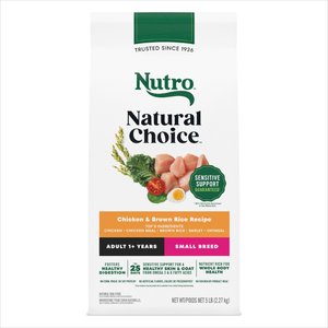 Nutro Natural Choice Adult Small Breed Chicken & Brown Rice Recipe Dry Dog Food, 5-lb bag