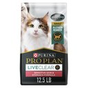 Purina Pro Plan LiveClear Sensitive Skin & Stomach Turkey & Oatmeal Formula Dry Cat Food, 12.5-lb bag